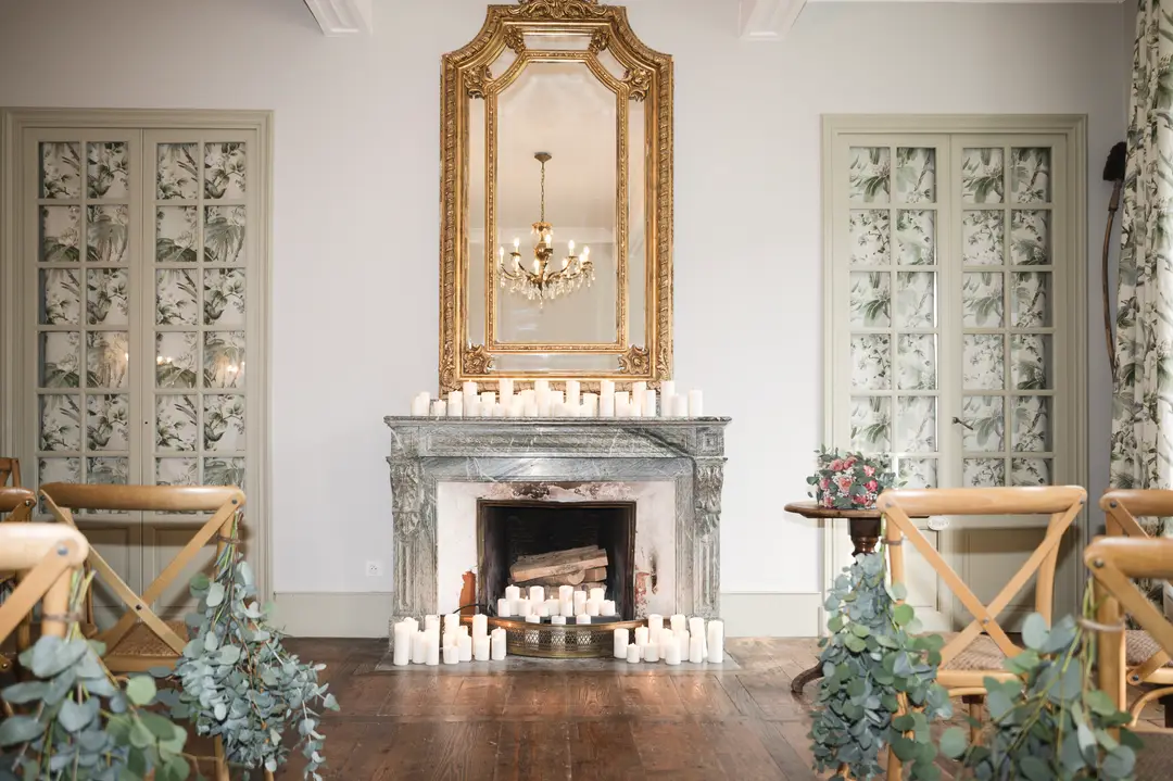 Allée de Cérémonie – mariage Annabelle & Liam, Château de Siradan