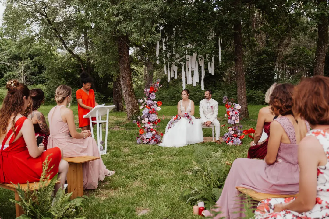Arche fleurie asymétrique – Shooting d'inspiration, Airial de Lachayre