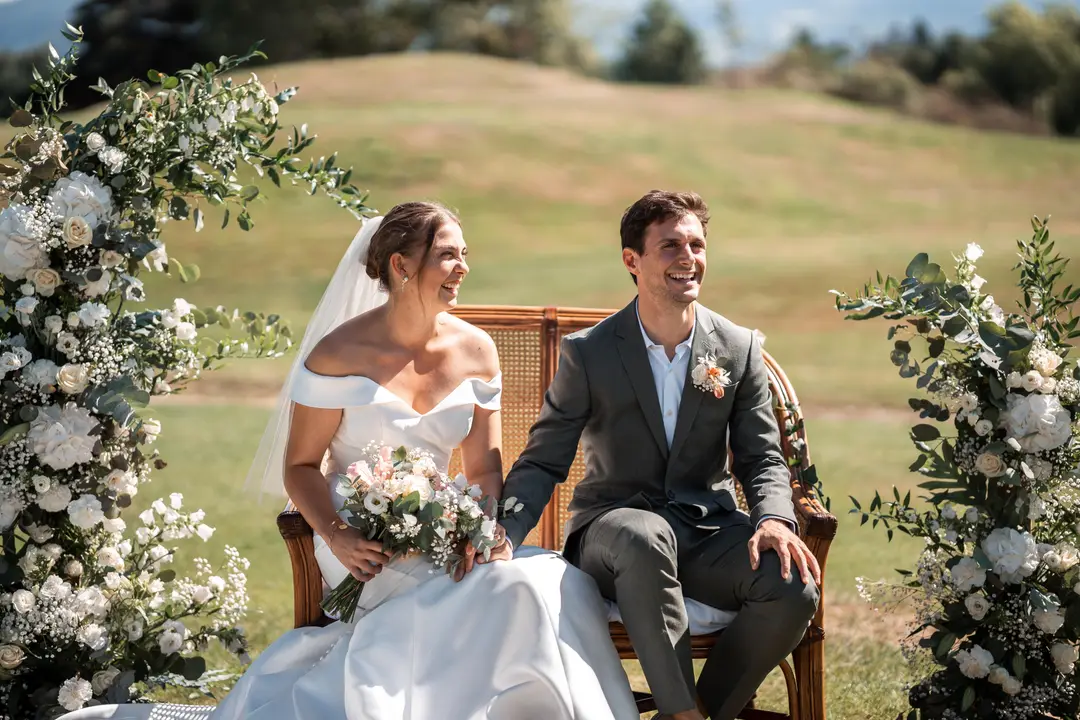 Arche fleurie – mariage Charlotte & Hugo