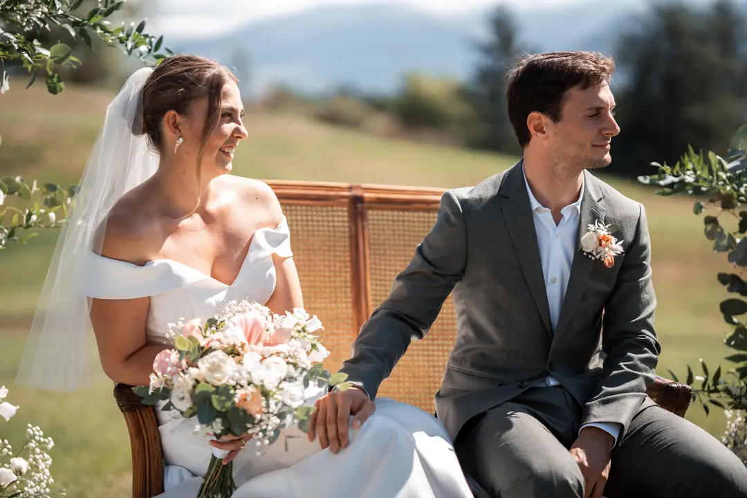 Arche fleurie – mariage Charlotte & Hugo