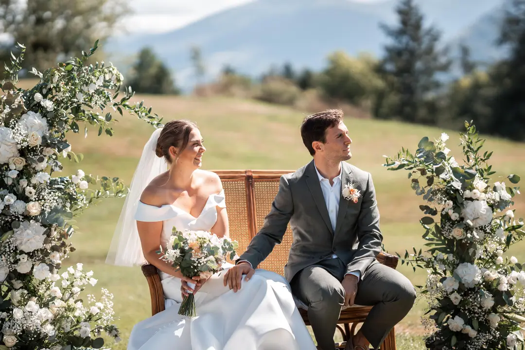 Arche fleurie – mariage Charlotte & Hugo