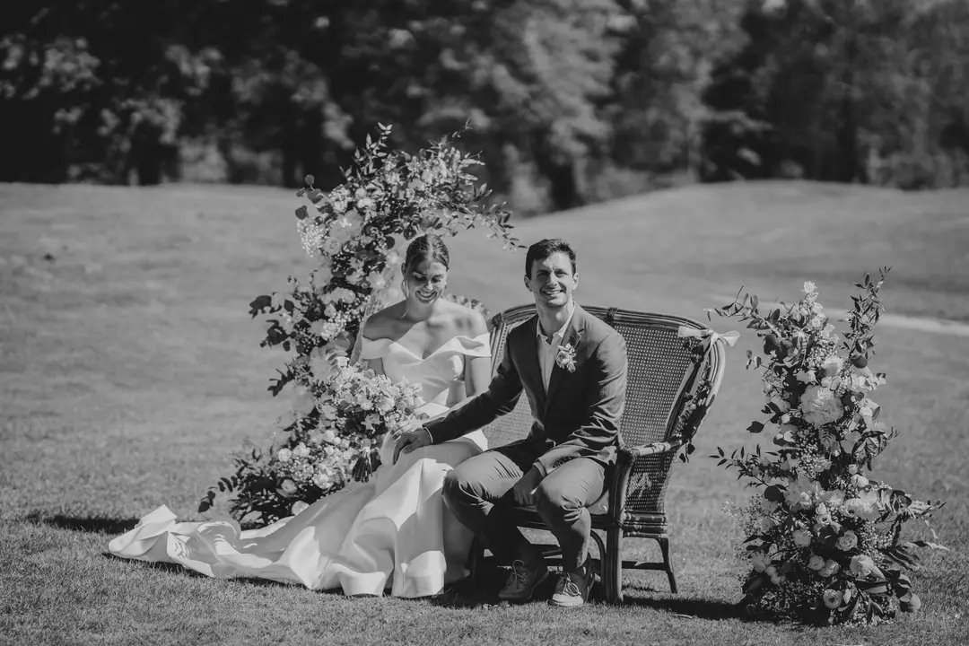 Arche fleurie – mariage Charlotte & Hugo