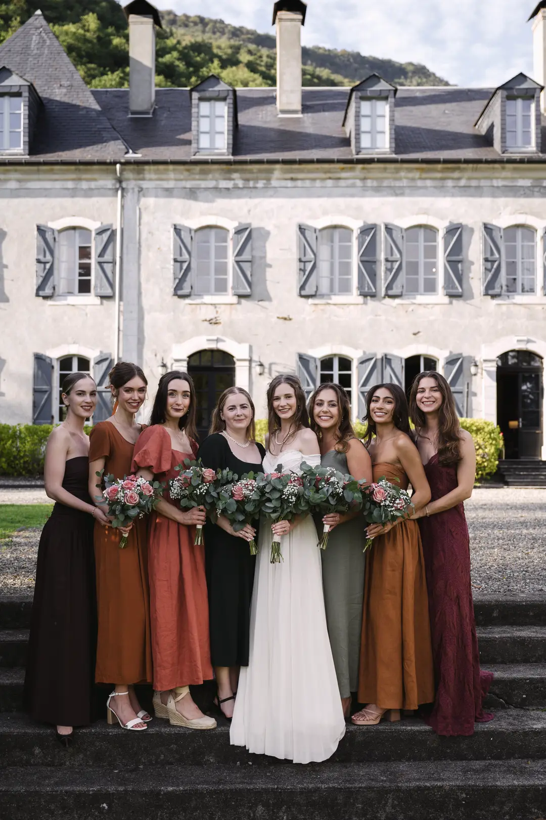 Bouquet de mariée – mariage Annabelle & Liam, Château de Siradan