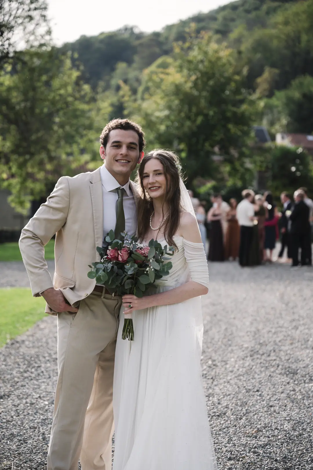 Bouquet de mariée – mariage Annabelle & Liam, Château de Siradan