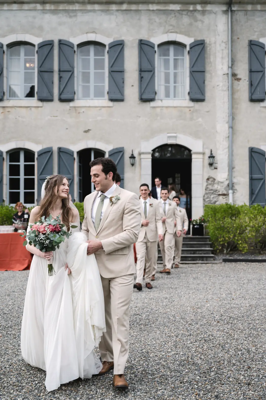 Bouquet de mariée – mariage Annabelle & Liam, Château de Siradan