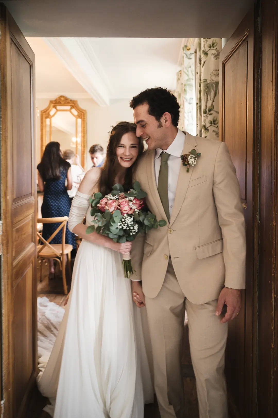 Bouquet de mariée – mariage Annabelle & Liam, Château de Siradan