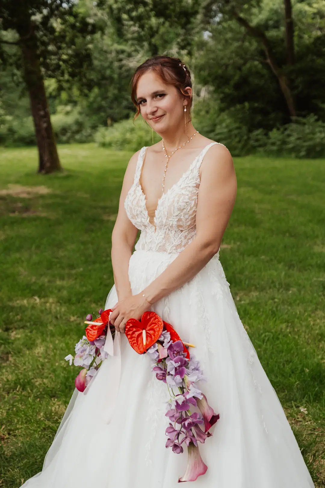 Bouquet de mariée double sens – Shooting d'inspiration, Airial de Lachayre