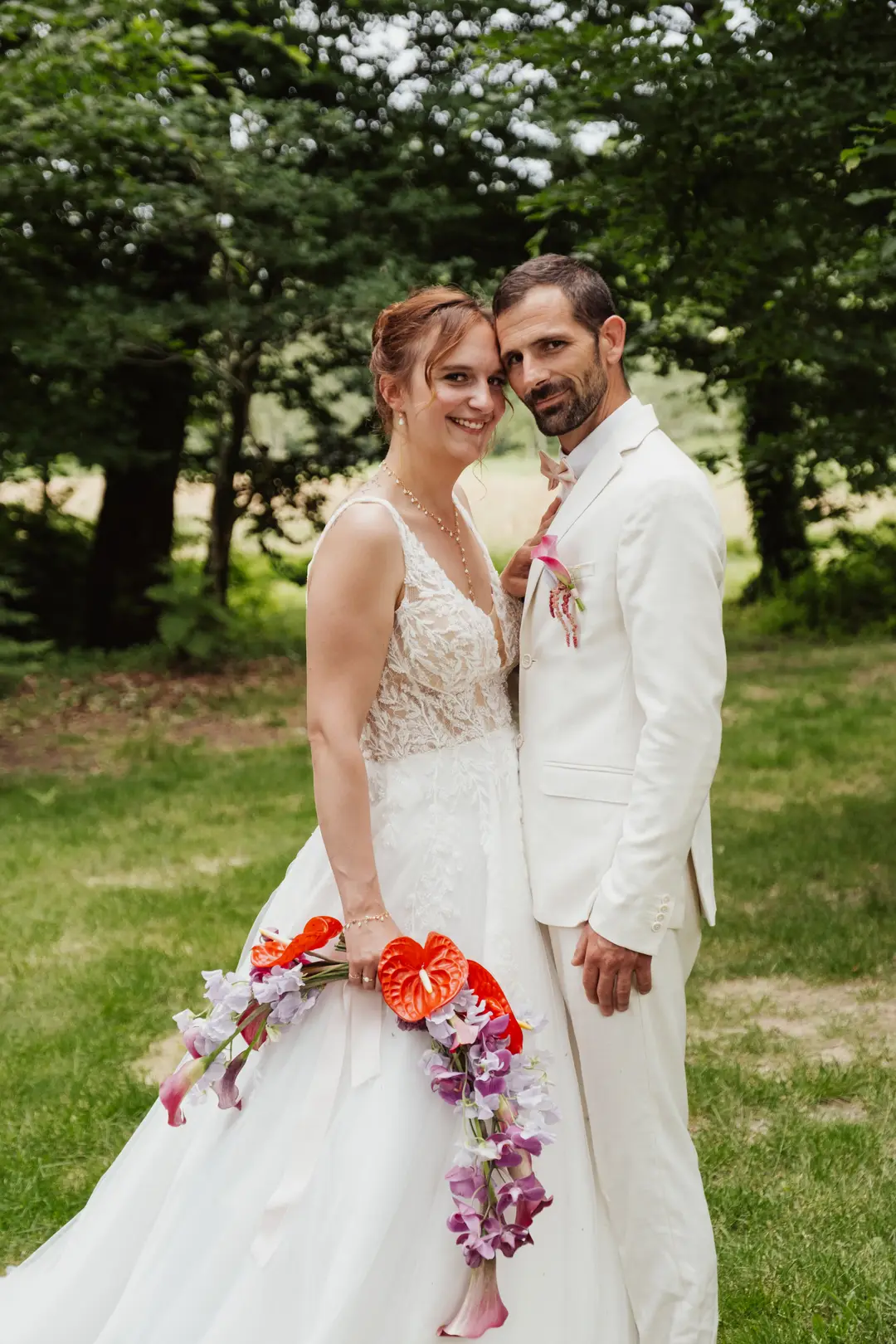 Bouquet de mariée double sens – Shooting d'inspiration, Airial de Lachayre