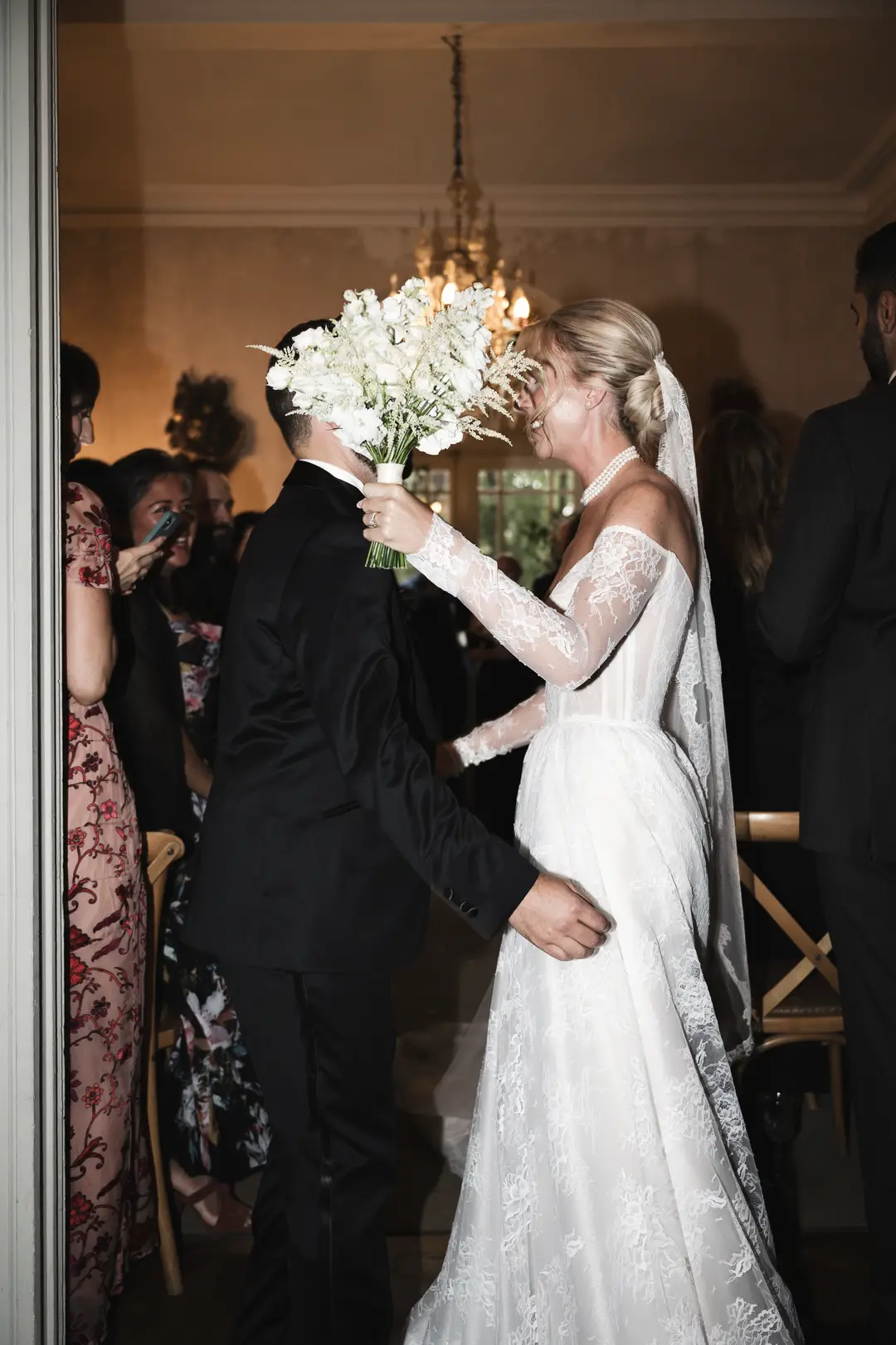 bouquet de mariée – mariage Jessica & Issa, Château La Commanderie