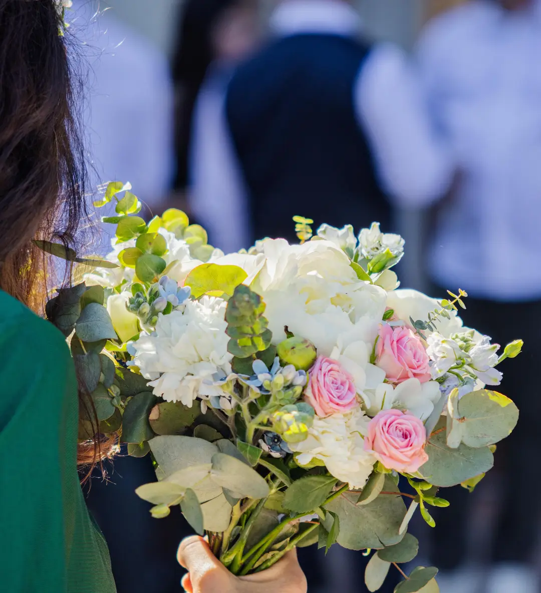 Bouquet de mariée – mariage Louise & Thomas, Château de la Hille