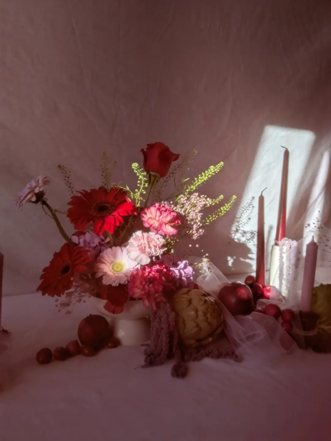 Centre de table fleuri – Shooting Fleurs & Cie