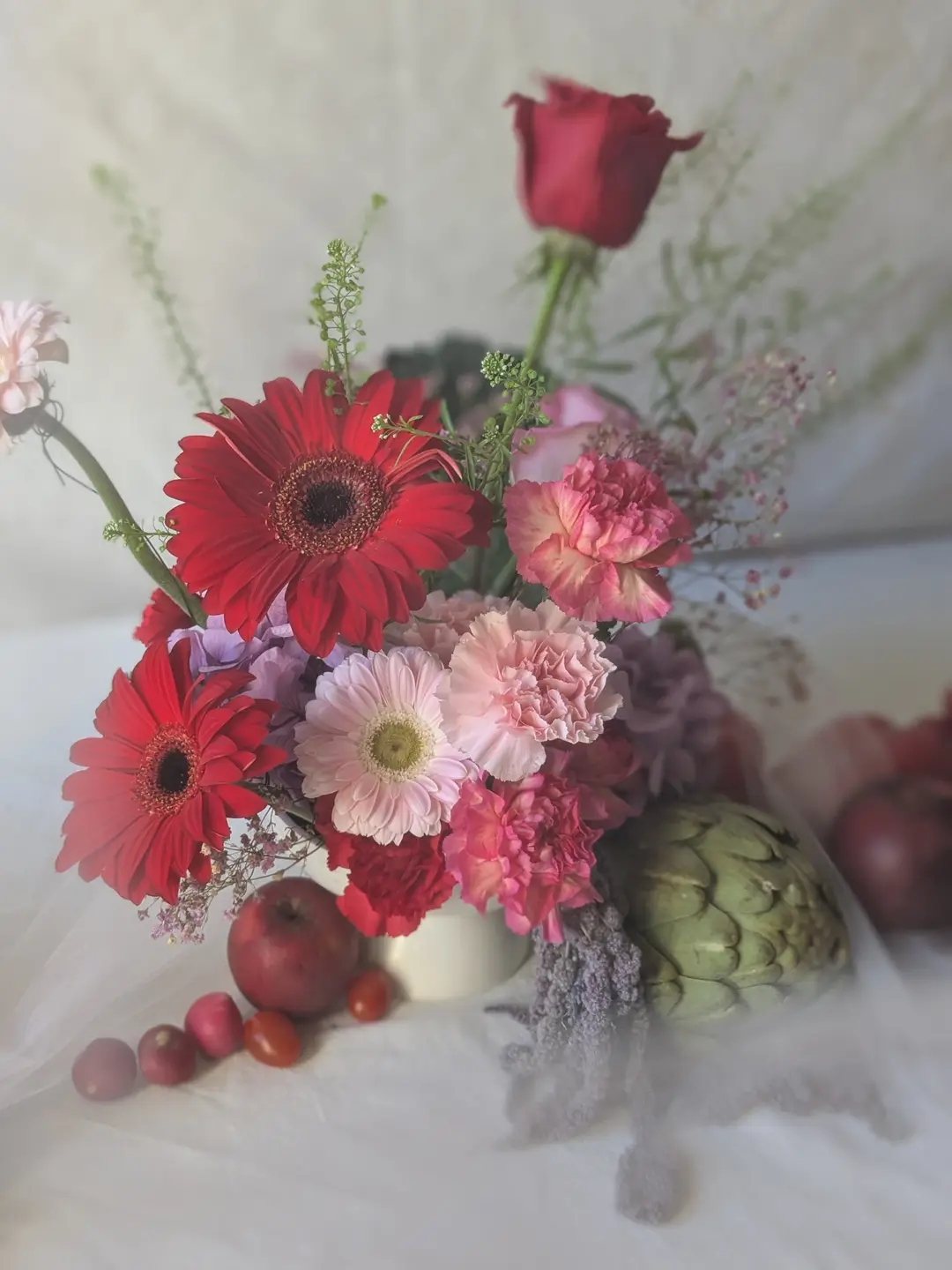 Centre de table fleuri – Shooting Fleurs & Cie