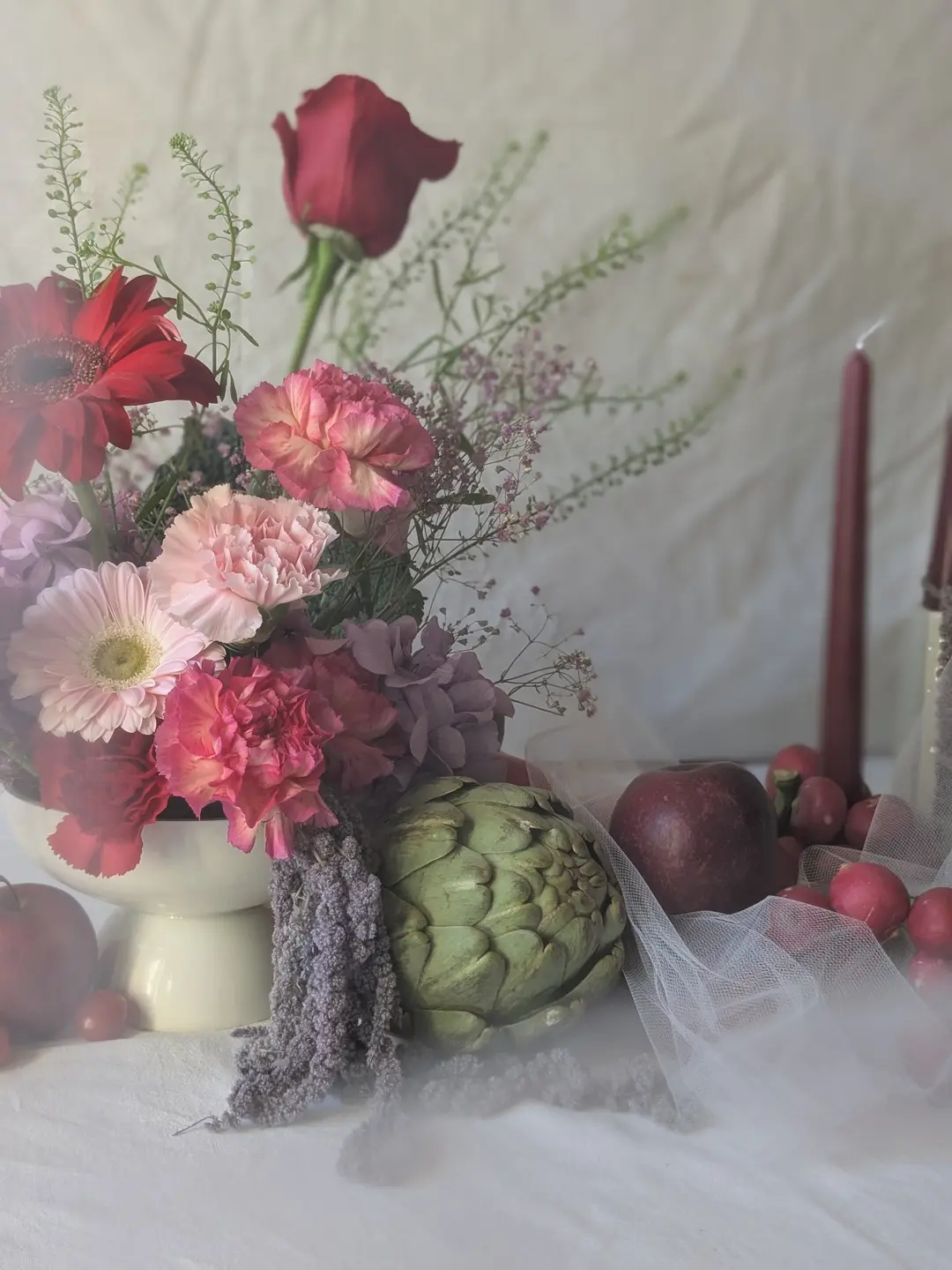 Centre de table fleuri – Shooting Fleurs & Cie