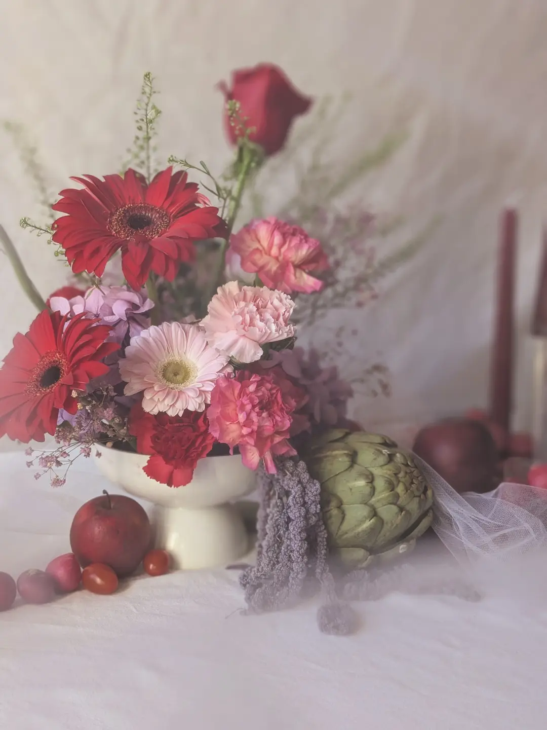 Centre de table fleuri – Shooting Fleurs & Cie