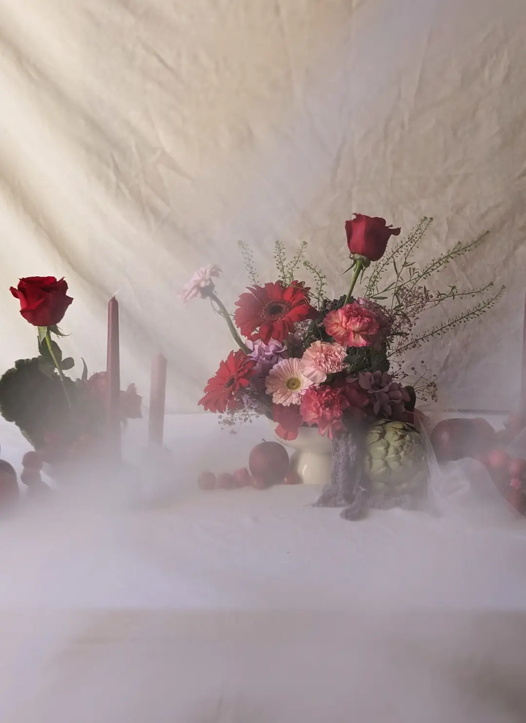 Centre de table fleuri – Shooting Fleurs & Cie