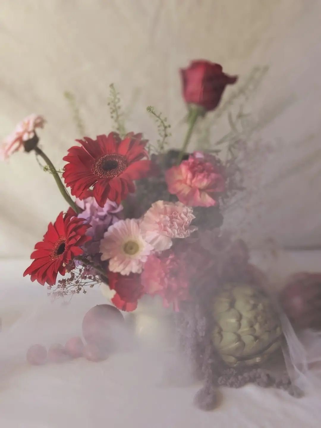 Centre de table fleuri – Shooting Fleurs & Cie