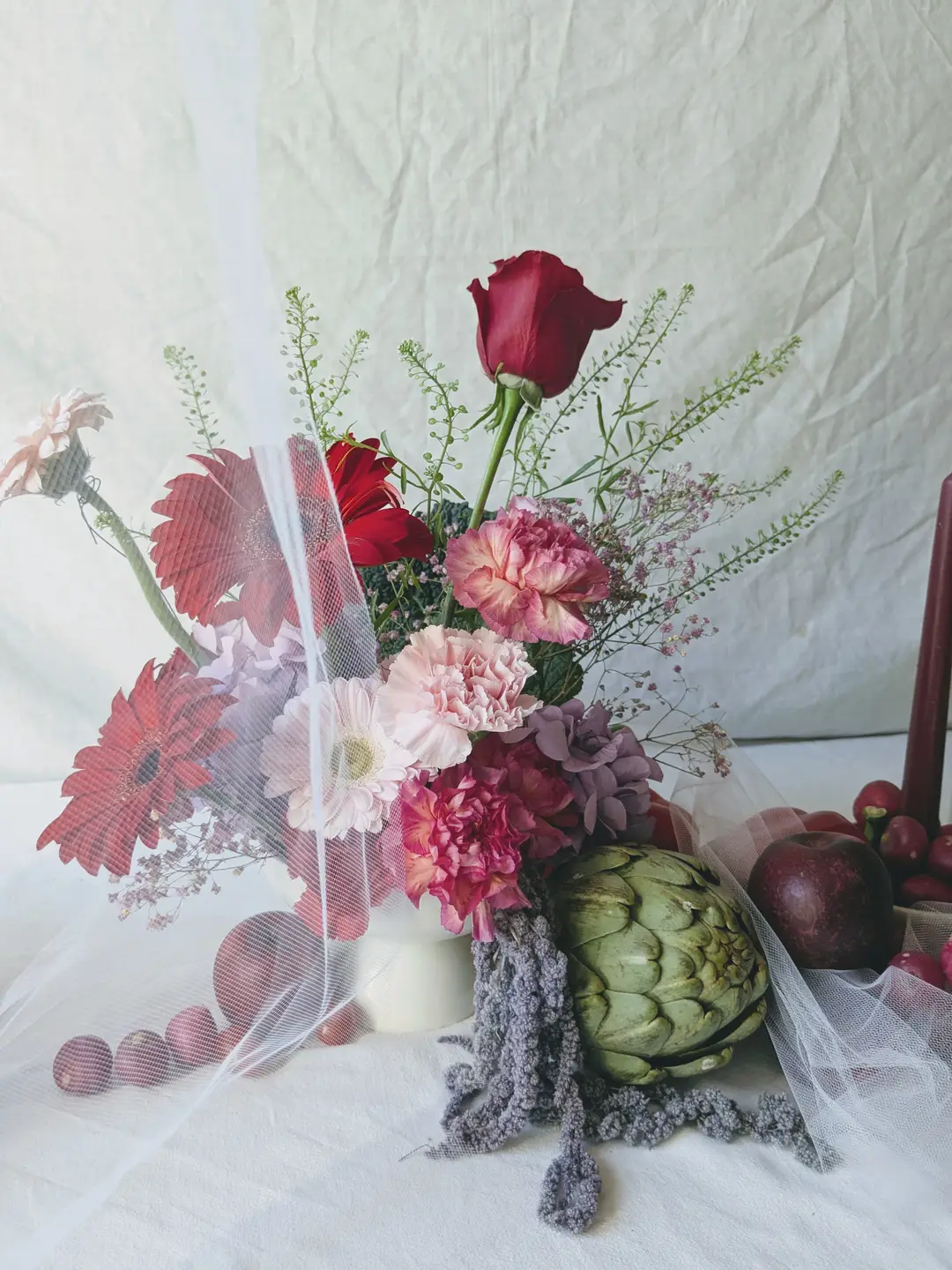 Centre de table fleuri – Shooting Fleurs & Cie