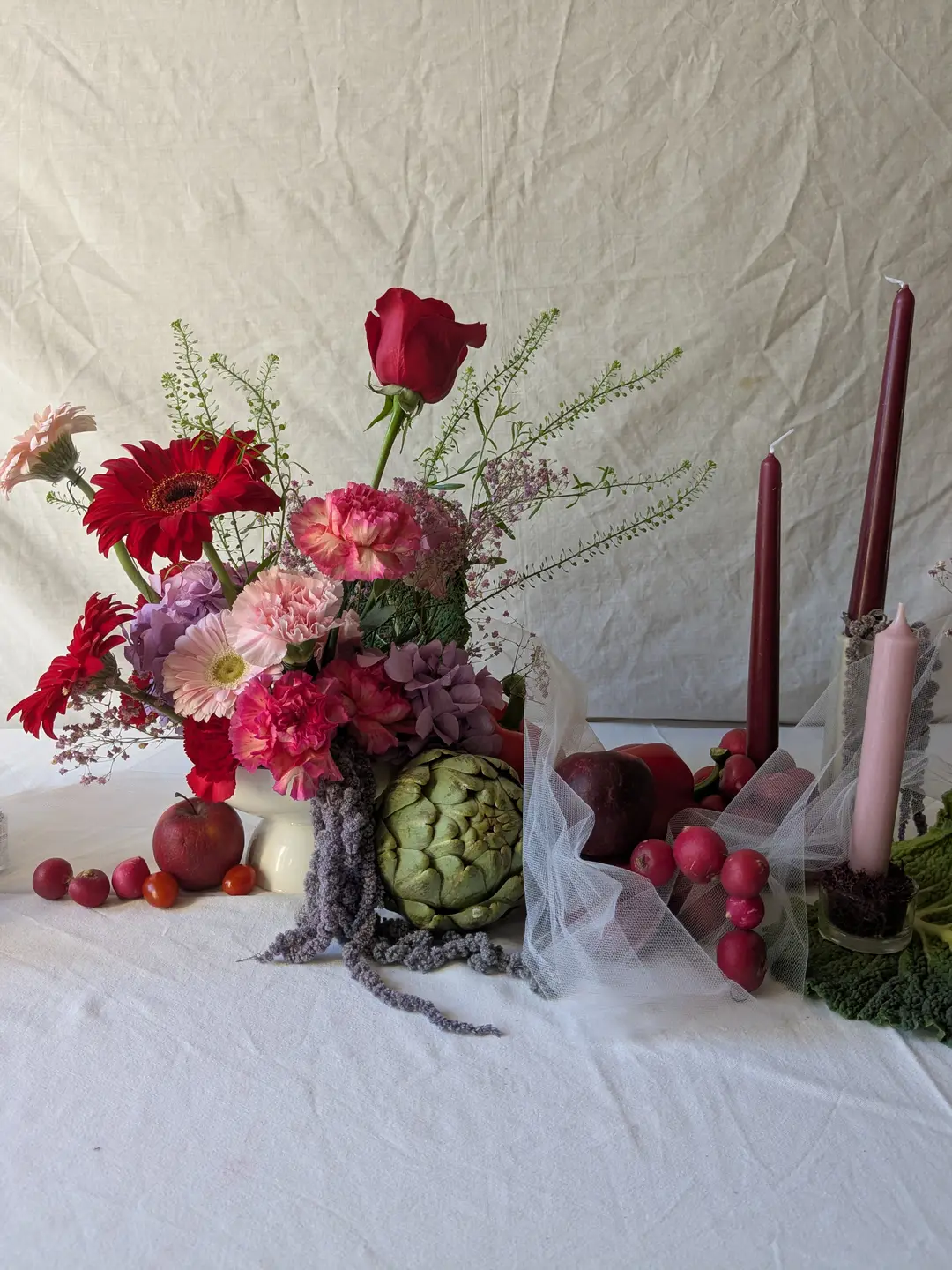 Centre de table fleuri – Shooting Fleurs & Cie