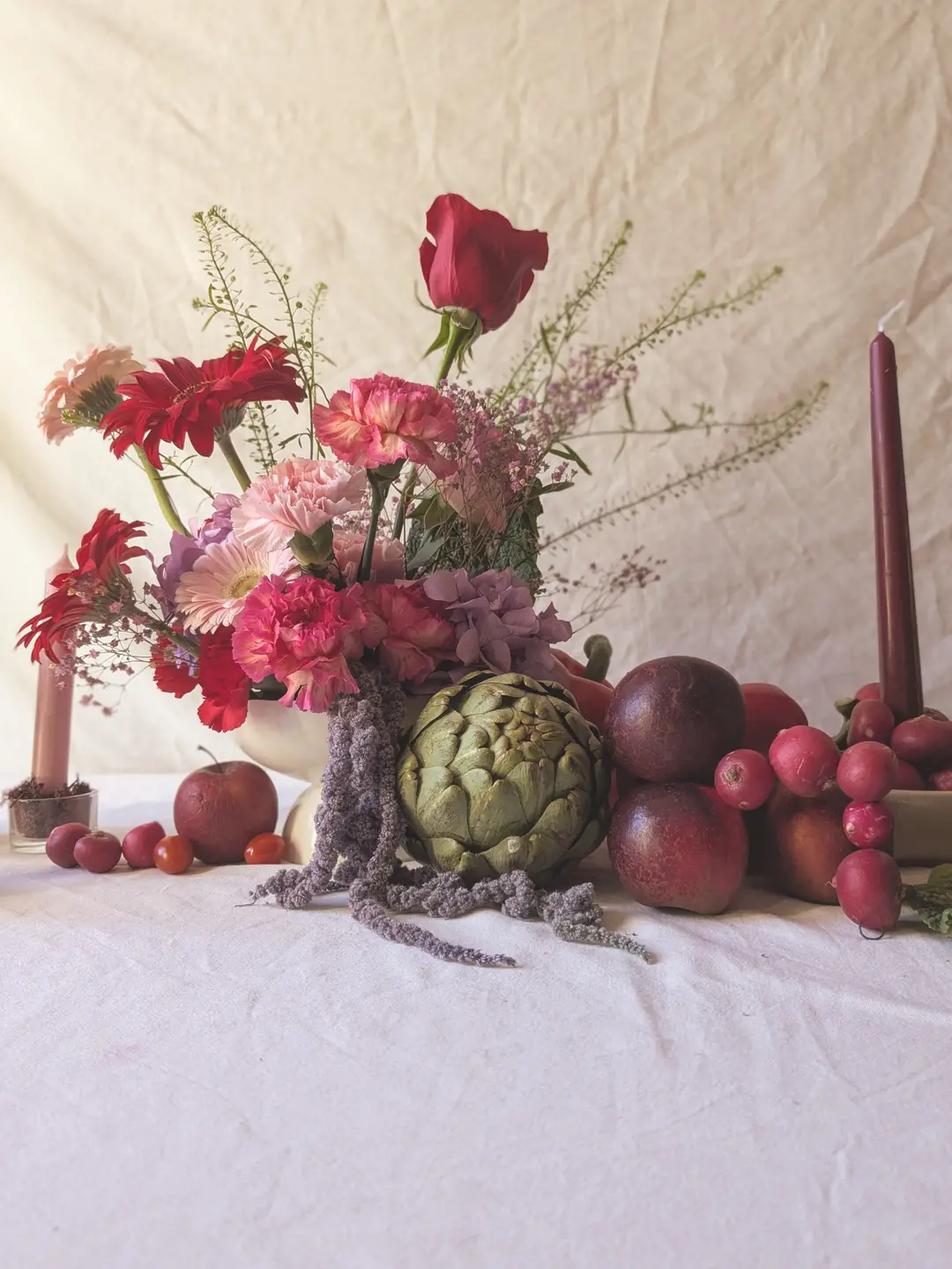 Centre de table fleuri – Shooting Fleurs & Cie