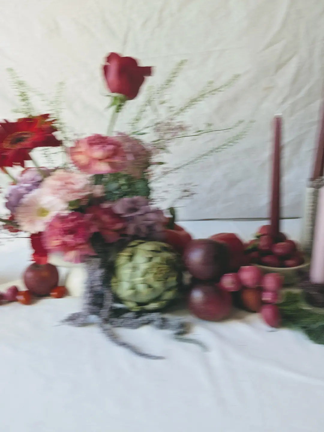 Centre de table fleuri – Shooting Fleurs & Cie