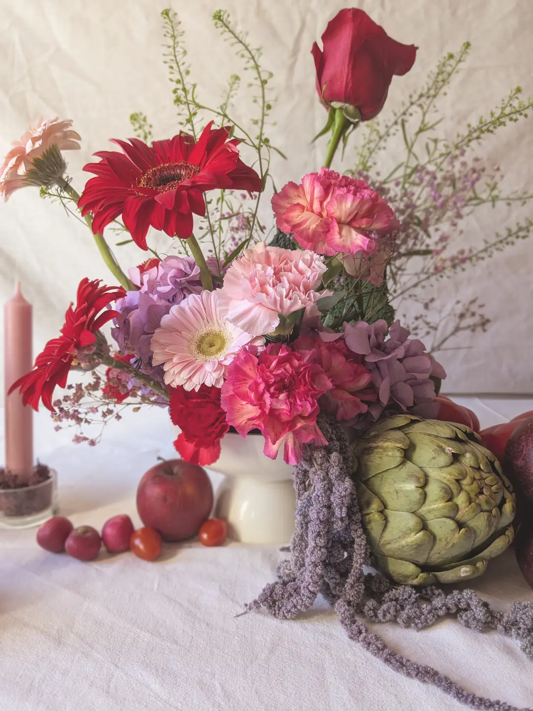 Centre de table fleuri – Shooting Fleurs & Cie