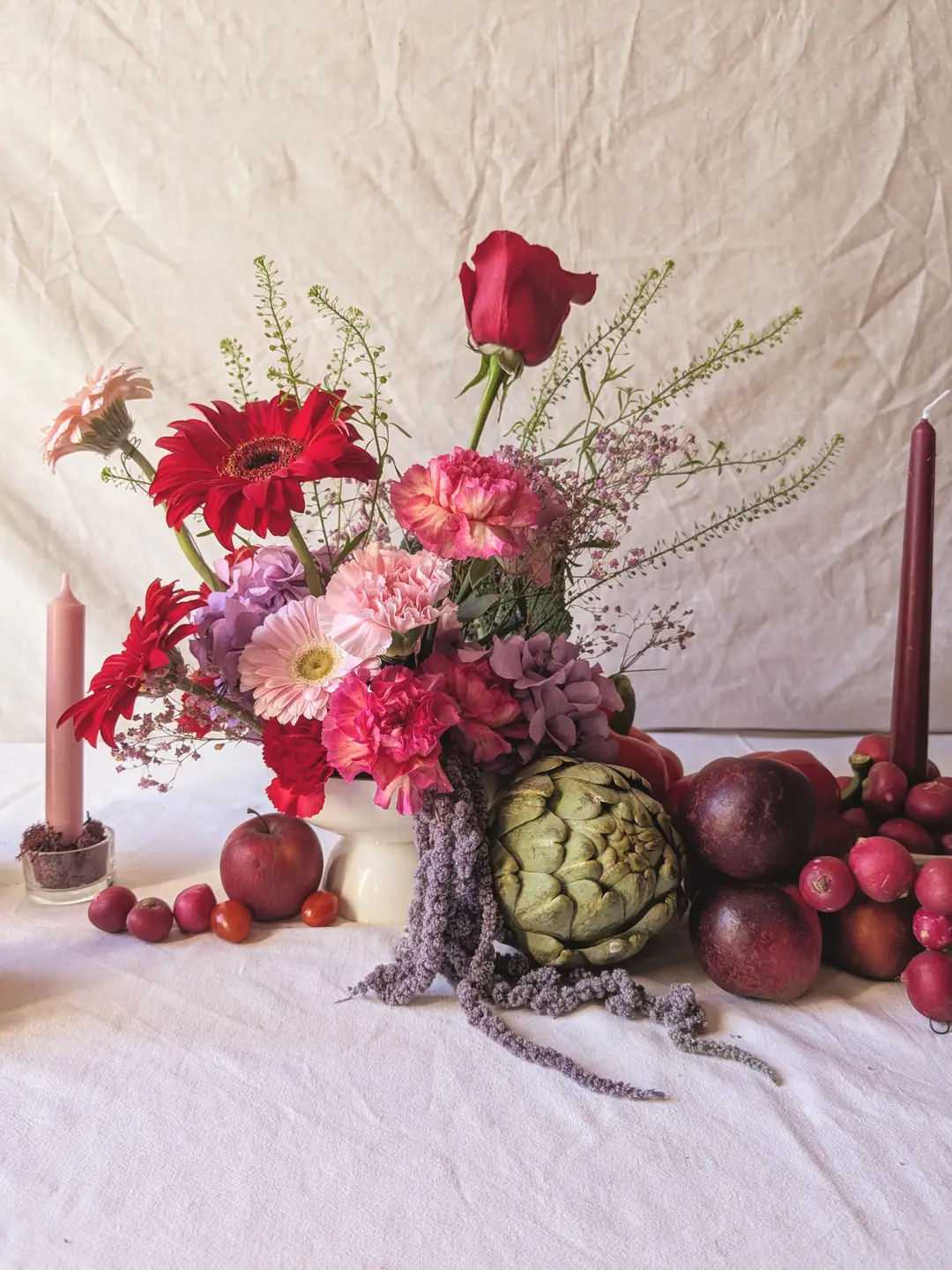 Centre de table fleuri – Shooting Fleurs & Cie