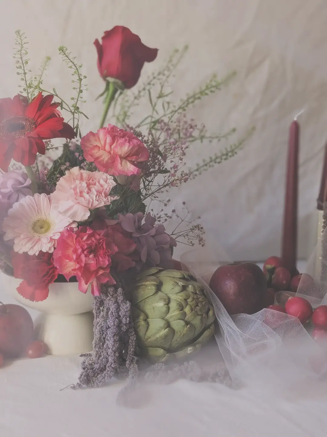 Centre de table fleuri – Shooting Fleurs & Cie