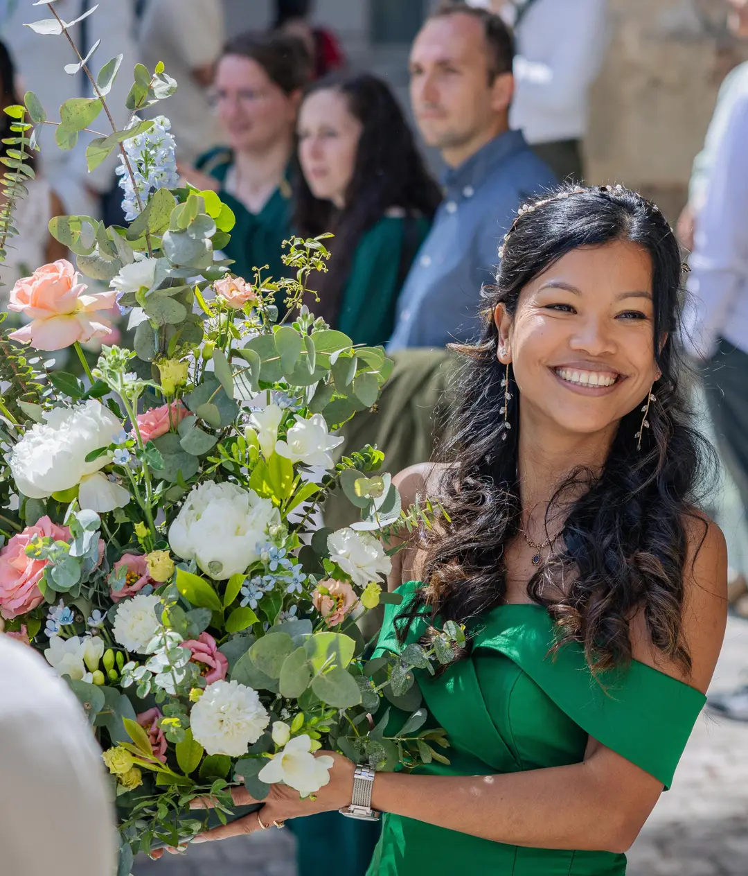 Composition de l'Autel – mariage Louise & Thomas, Château de la Hille