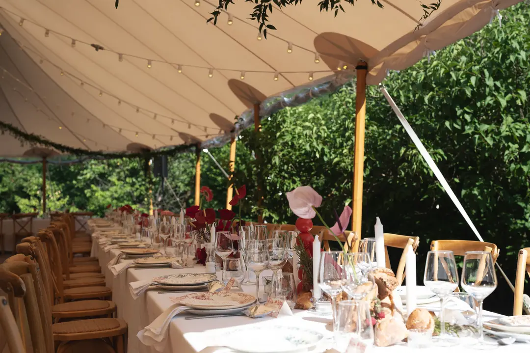 guirlande de feuillage – mariage Amy & Christian