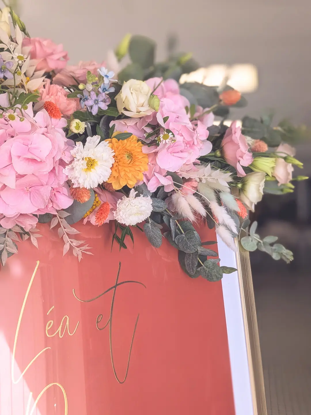 Panneau de bienvenue – mariage Léa & Pierre