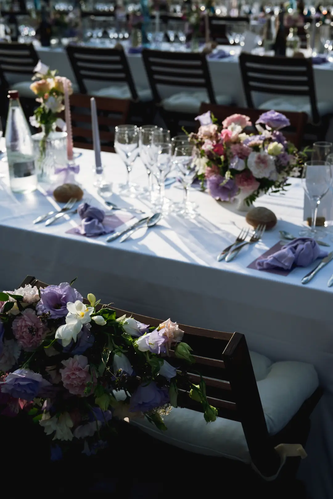 table fleurie – mariage Georgina & Daniel, Château Saint-Michel