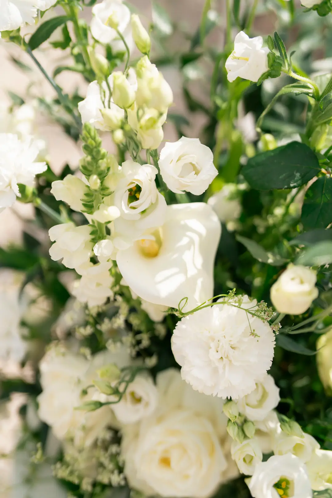 Zoom fleurs – mariage Sylvie & François, Belvédère du Domaine